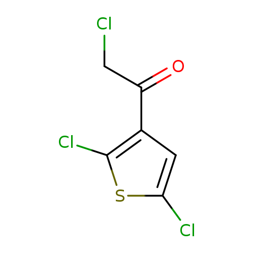 ClCC(=O)c1cc(sc1Cl)Cl