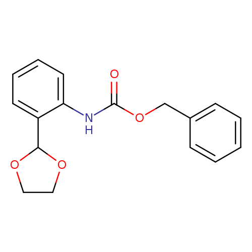 O=C(Nc1ccccc1C1OCCO1)OCc1ccccc1