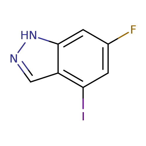 Fc1cc(I)c2c(c1)[nH]nc2