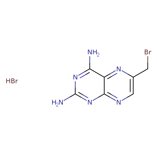 BrCc1cnc2c(n1)c(N)nc(n2)N.Br