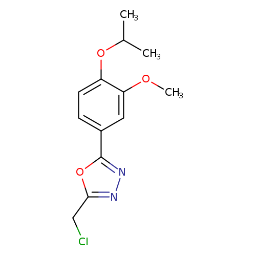 COc1cc(ccc1OC(C)C)c1nnc(o1)CCl