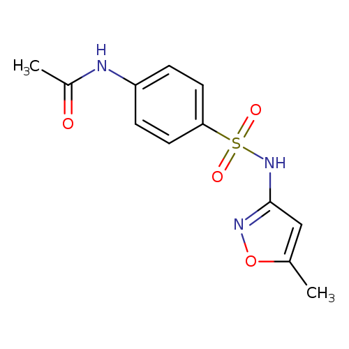 CC(=O)Nc1ccc(cc1)S(=O)(=O)Nc1noc(c1)C