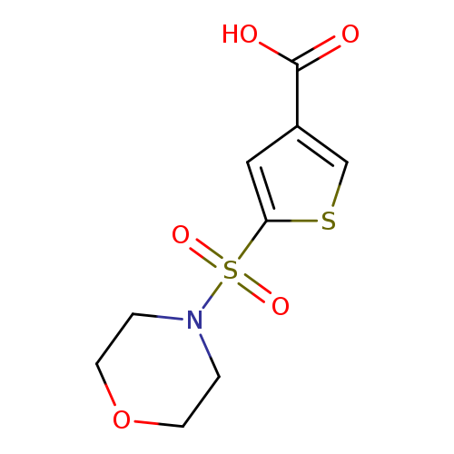 OC(=O)c1csc(c1)S(=O)(=O)N1CCOCC1