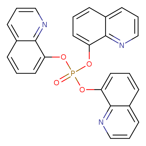 O=P(Oc1cccc2c1nccc2)(Oc1cccc2c1nccc2)Oc1cccc2c1nccc2