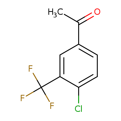 CC(=O)c1ccc(c(c1)C(F)(F)F)Cl