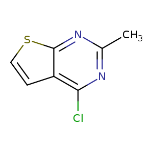 Cc1nc(Cl)c2c(n1)scc2