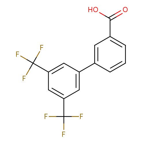 OC(=O)c1cccc(c1)c1cc(cc(c1)C(F)(F)F)C(F)(F)F