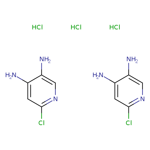 Clc1ncc(c(c1)N)N.Clc1ncc(c(c1)N)N.Cl.Cl.Cl
