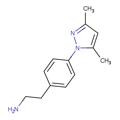 NCCc1ccc(cc1)n1nc(cc1C)C