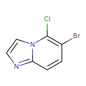 Brc1ccc2n(c1Cl)ccn2