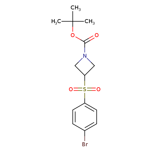 O=C(N1CC(C1)S(=O)(=O)c1ccc(cc1)Br)OC(C)(C)C