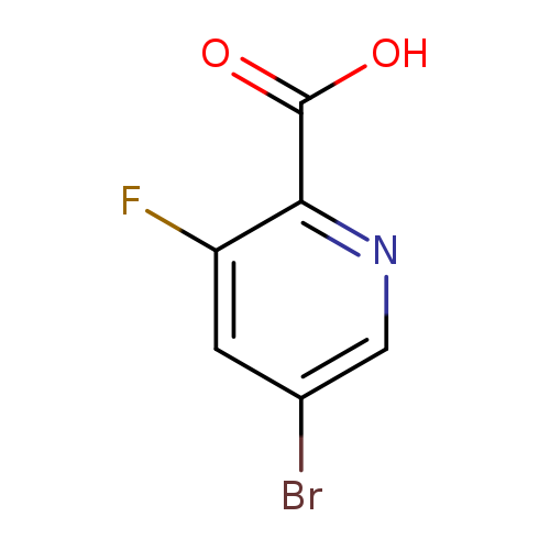 Brc1cnc(c(c1)F)C(=O)O