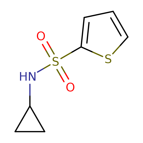 O=S(=O)(c1cccs1)NC1CC1