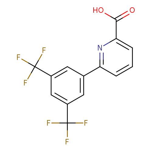 OC(=O)c1cccc(n1)c1cc(cc(c1)C(F)(F)F)C(F)(F)F