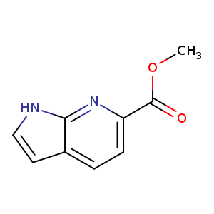 COC(=O)c1ccc2c(n1)[nH]cc2