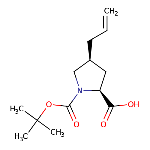 C=CC[C@H]1C[C@H](N(C1)C(=O)OC(C)(C)C)C(=O)O