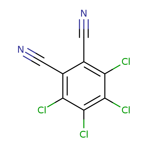 N#Cc1c(C#N)c(Cl)c(c(c1Cl)Cl)Cl