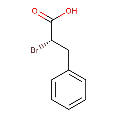 Br[C@H](C(=O)O)Cc1ccccc1