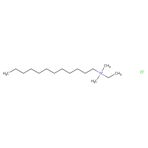 CCCCCCCCCCCC[N+](CC)(C)C.[Cl-]