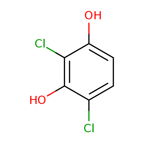 Clc1ccc(c(c1O)Cl)O