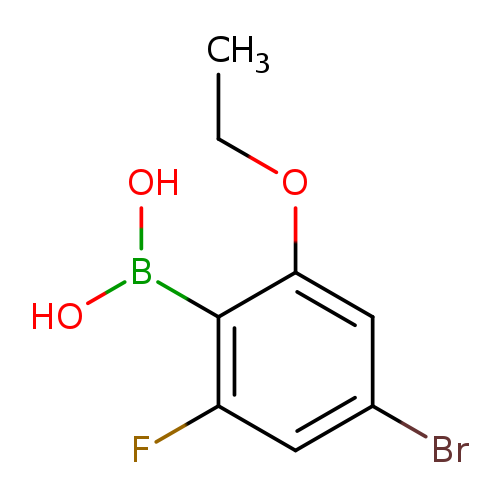 CCOc1cc(Br)cc(c1B(O)O)F