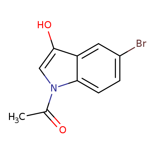 Brc1ccc2c(c1)c(O)cn2C(=O)C