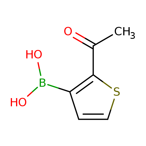 OB(c1ccsc1C(=O)C)O