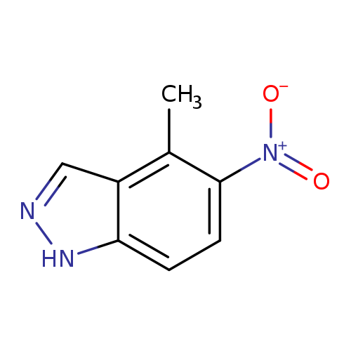 [O-][N+](=O)c1ccc2c(c1C)cn[nH]2