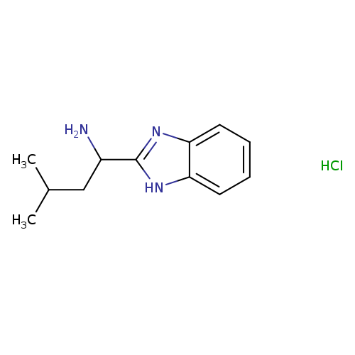 CC(CC(c1nc2c([nH]1)cccc2)N)C.Cl