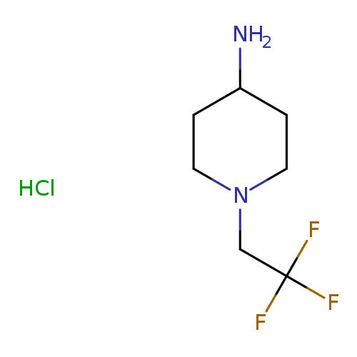NC1CCN(CC1)CC(F)(F)F.Cl