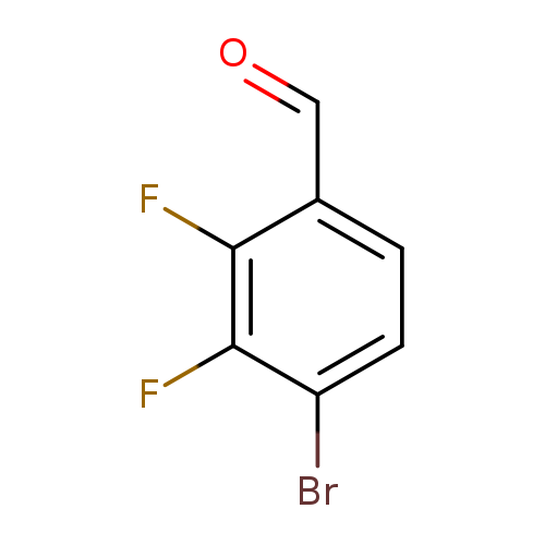 O=Cc1ccc(c(c1F)F)Br