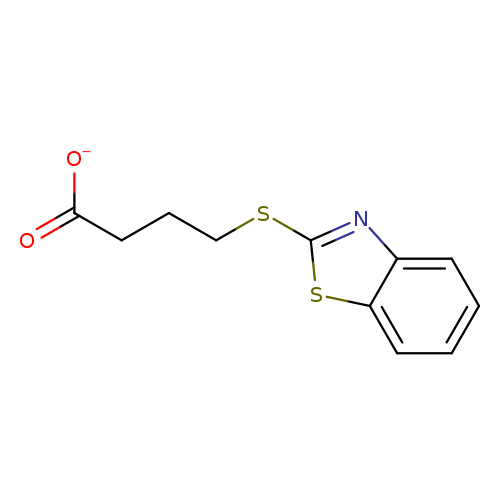 [O-]C(=O)CCCSc1nc2c(s1)cccc2