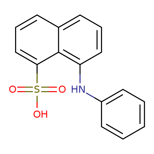 OS(=O)(=O)c1cccc2c1c(ccc2)Nc1ccccc1