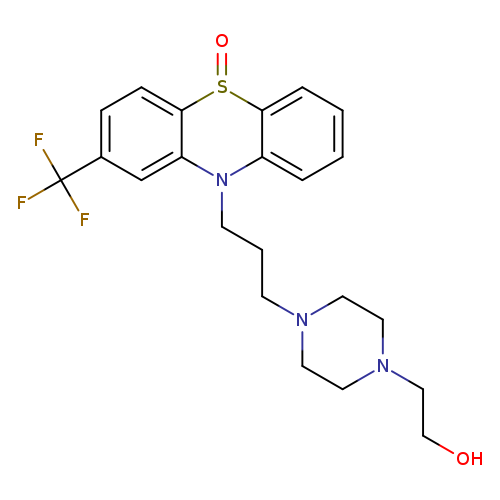 OCCN1CCN(CC1)CCCN1c2ccccc2S(=O)c2c1cc(cc2)C(F)(F)F