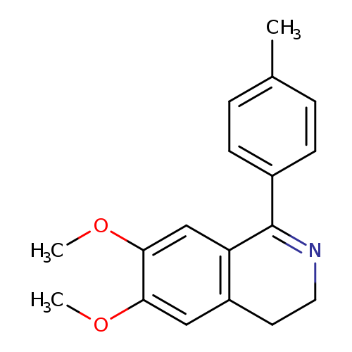 COc1cc2c(cc1OC)CCN=C2c1ccc(cc1)C