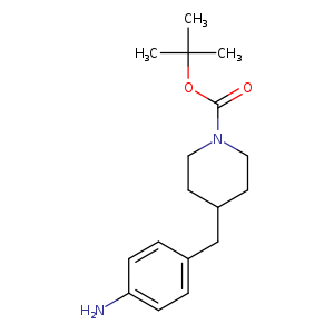 O=C(N1CCC(CC1)Cc1ccc(cc1)N)OC(C)(C)C