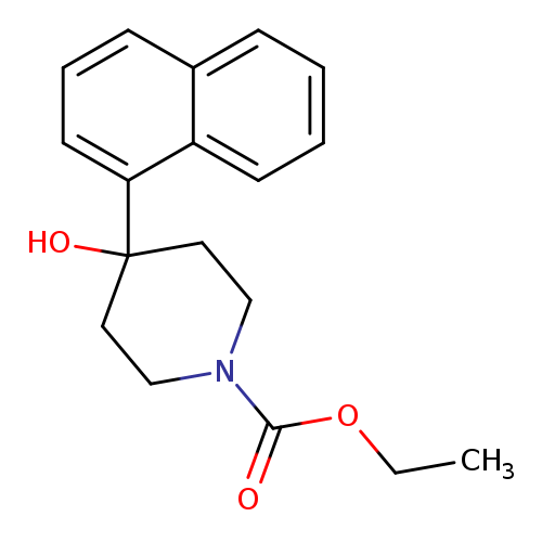 CCOC(=O)N1CCC(CC1)(O)c1cccc2c1cccc2