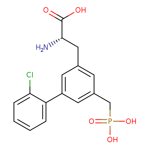 N[C@H](C(=O)O)Cc1cc(cc(c1)c1ccccc1Cl)CP(=O)(O)O