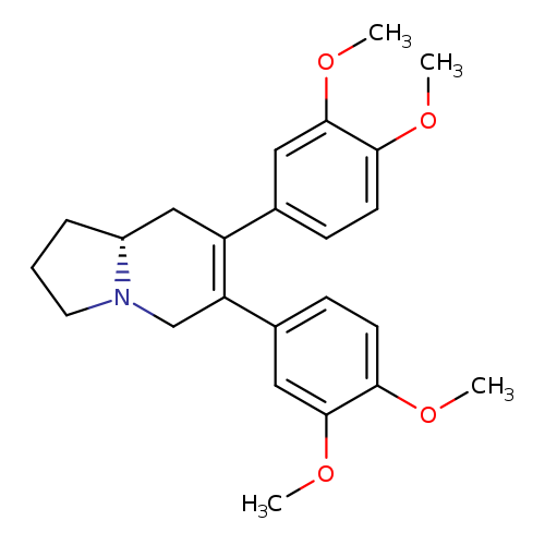 COc1ccc(cc1OC)C1=C(C[C@@H]2N(C1)CCC2)c1ccc(c(c1)OC)OC