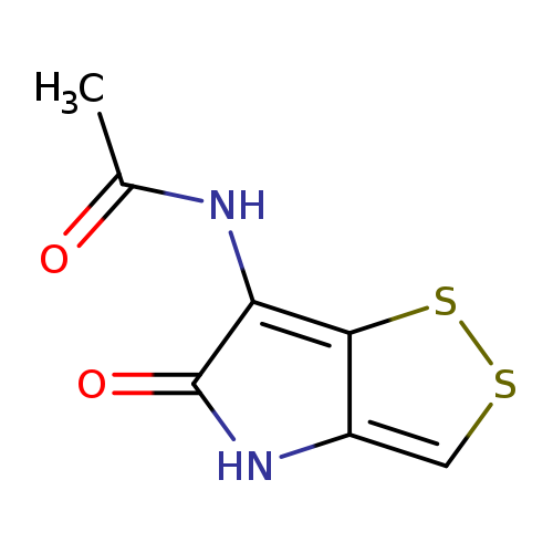CC(=O)Nc1c2sscc2[nH]c1=O