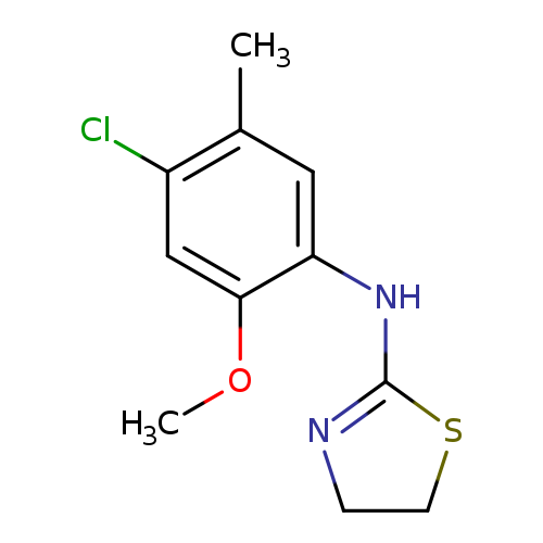 COc1cc(Cl)c(cc1NC1=NCCS1)C
