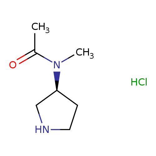 CC(=O)N([C@@H]1CNCC1)C.Cl