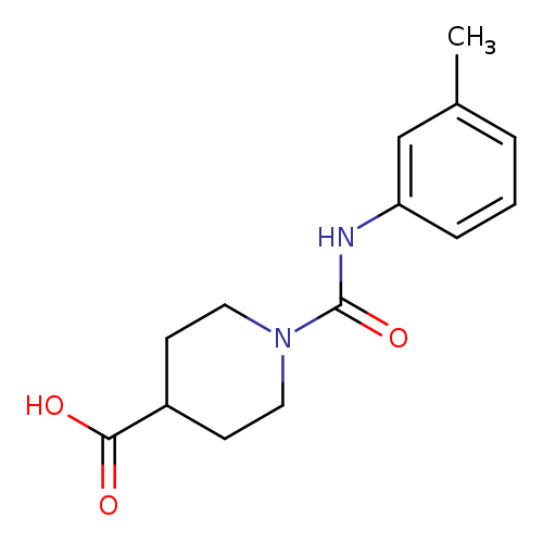 OC(=O)C1CCN(CC1)C(=O)Nc1cccc(c1)C