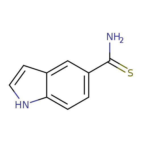 NC(=S)c1ccc2c(c1)cc[nH]2