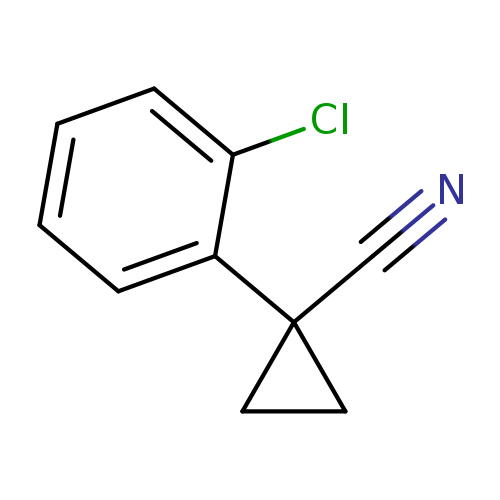 N#CC1(CC1)c1ccccc1Cl