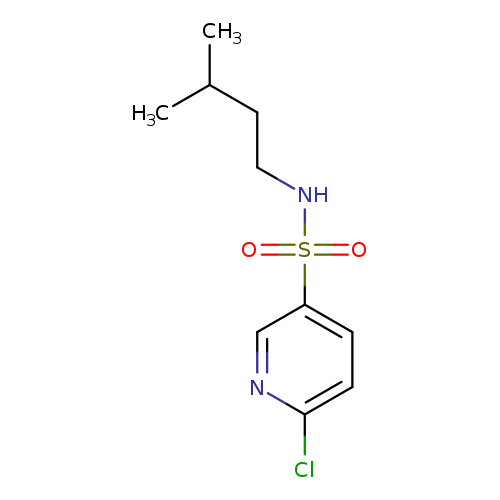 CC(CCNS(=O)(=O)c1ccc(nc1)Cl)C