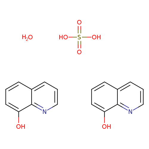 OS(=O)(=O)O.Oc1cccc2c1nccc2.Oc1cccc2c1nccc2.O