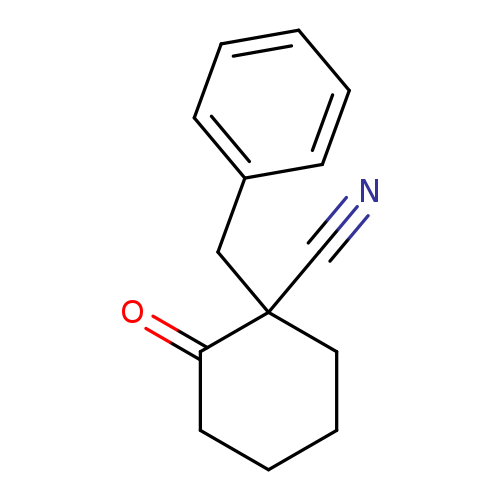 N#CC1(CCCCC1=O)Cc1ccccc1