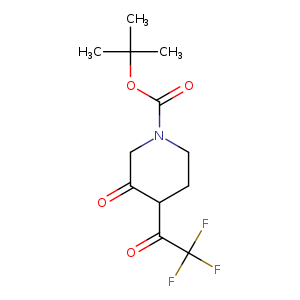 O=C1CN(CCC1C(=O)C(F)(F)F)C(=O)OC(C)(C)C
