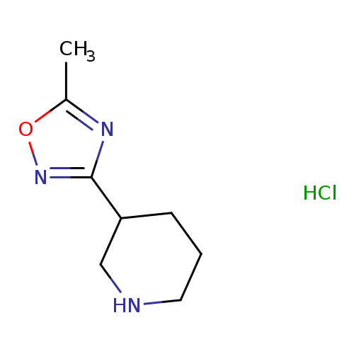 Cc1onc(n1)C1CCCNC1.Cl